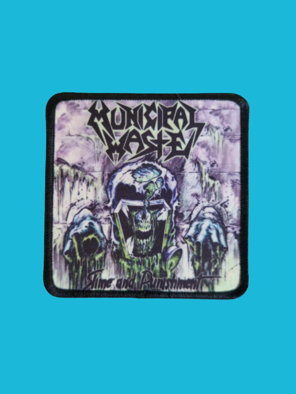 Patch Municipal Waste - Slime and Punishment - Imprimé - Carré de 7,5 x 7,5 centimètres